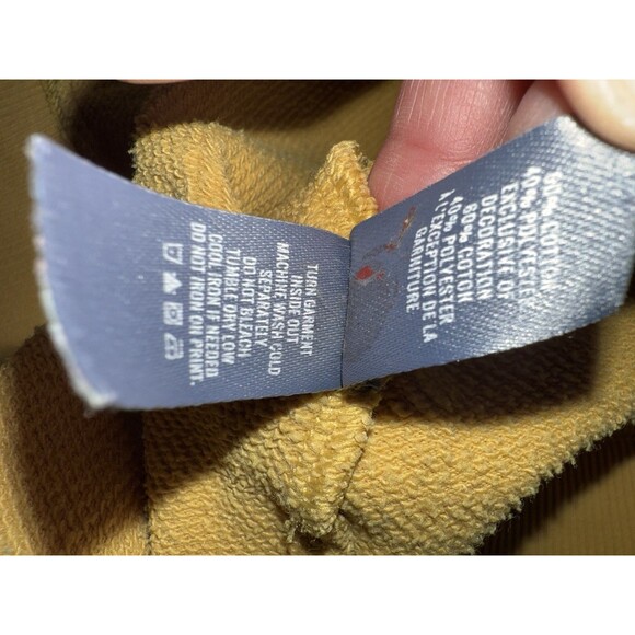 Aerie Oversized Crewneck Sweatshirt Wildflower Graphic Mustard Yellow Pullover L - Picture 8 of 9